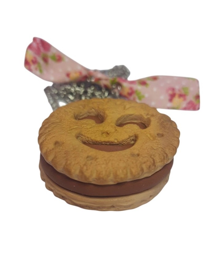 Κολιέ μπισκοτάκι "smile"