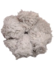 Πλεκτό γούνινο Scrunchie γίγας