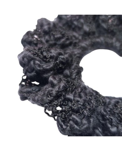 Noir Twist Scrunchie