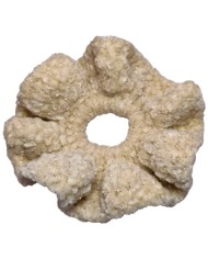 Scrunchie βετουτέ πλεκτό με χρυσές λεπτομέρειες