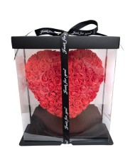 Rose heart κόκκινη