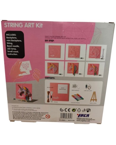 Σετ string art κατασκευής φωτιστικού μονόκερου