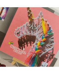 Σετ string art κατασκευής φωτιστικού μονόκερου