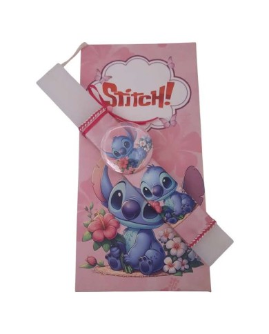 Σετ λαμπάδα stitch με πινακάκι