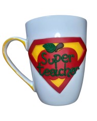 Τρισδιάστατη κούπα super teacher μηλαράκι