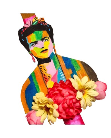 Λαμπάδα Frida Kahlo με λουλούδια