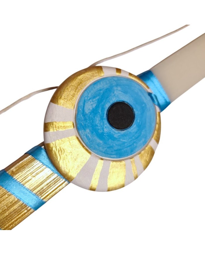 Λαμπάδα evil eye γαλάζιο