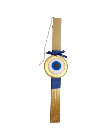 Λαμπάδα evil eye μπλε