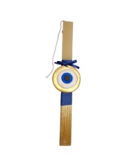 Λαμπάδα evil eye μπλε