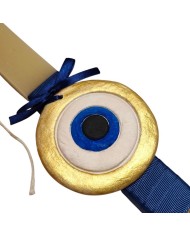 Λαμπάδα evil eye μπλε