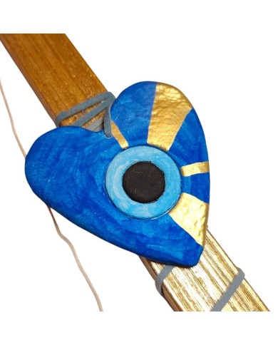 Λαμπάδα evil eye μπλε καρδιά