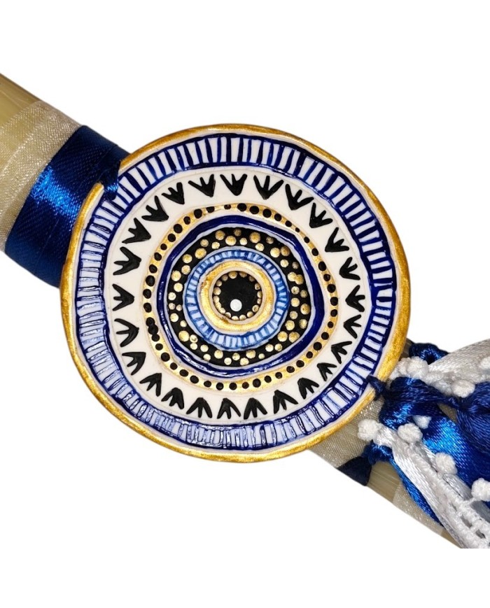 Λαμπάδα evil eye πολυμερικός πηλός