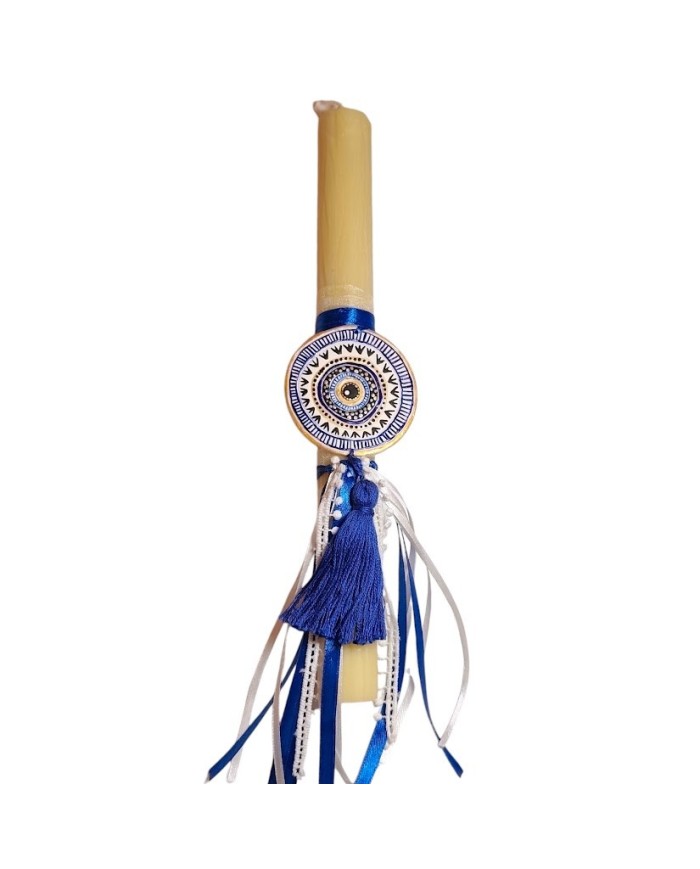 Λαμπάδα evil eye πολυμερικός πηλός