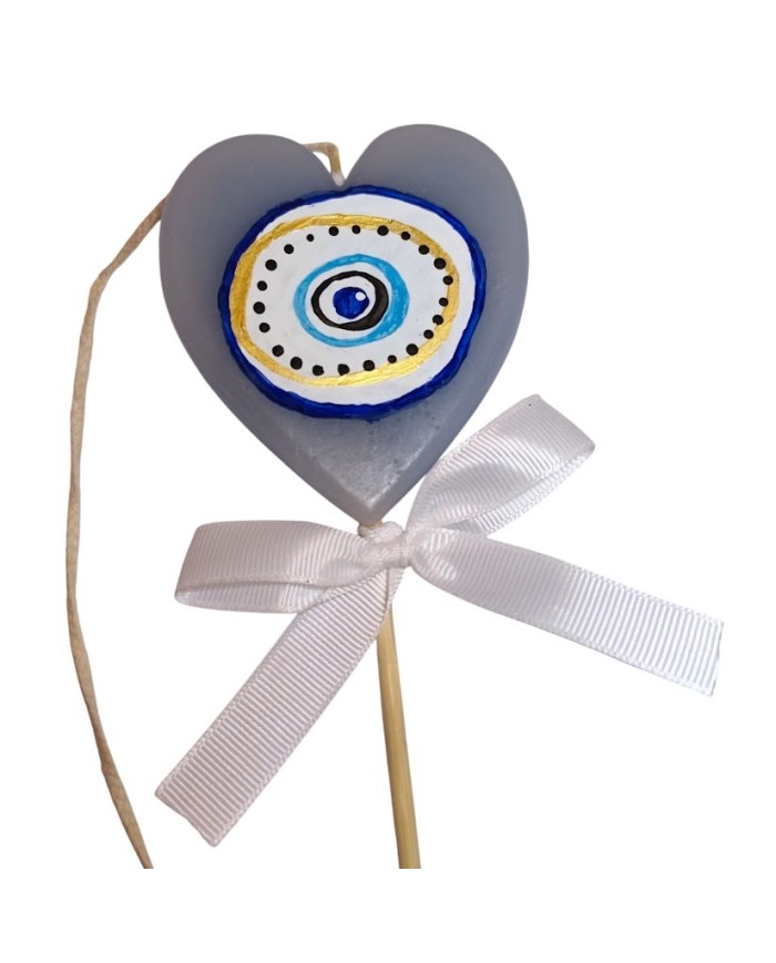 Λαμπάδα evil eye καρδούλα
