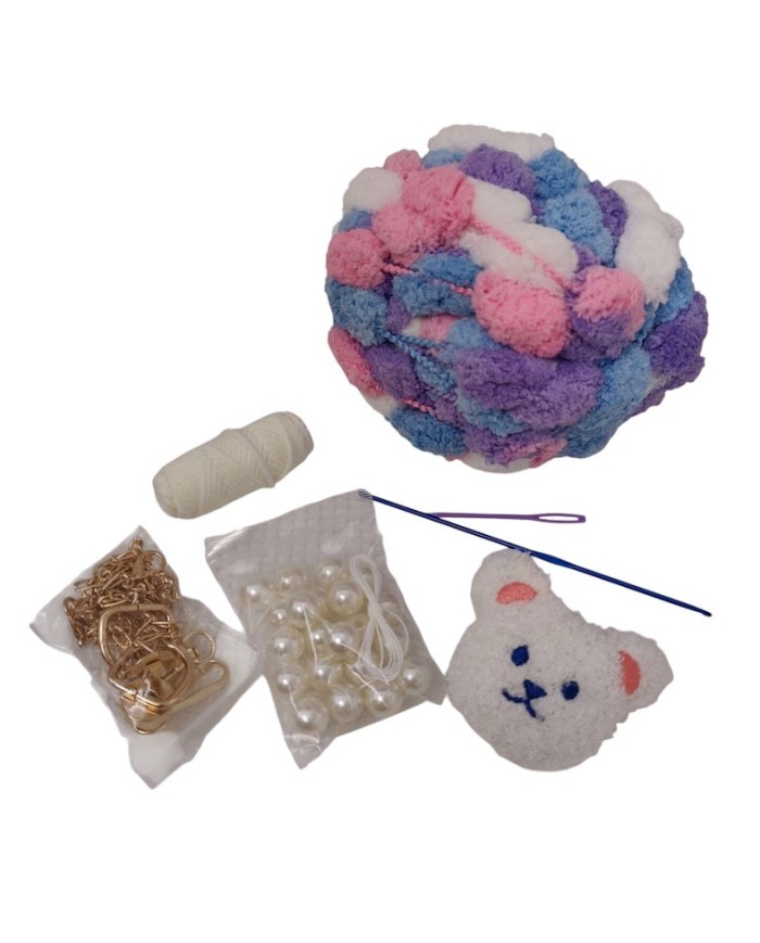 Kit κατασκευής τσάντας pompom