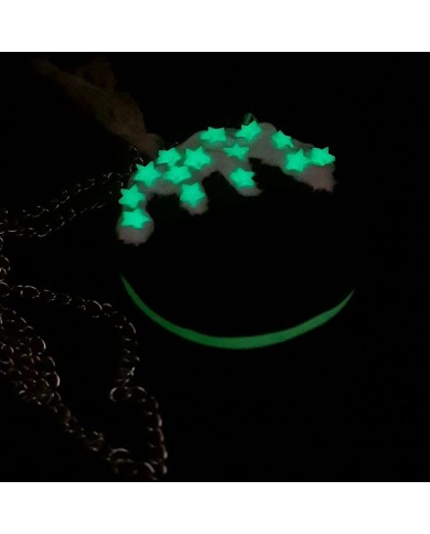 Κολιέ μπισκότο τύπου Oreo Glow in the dark