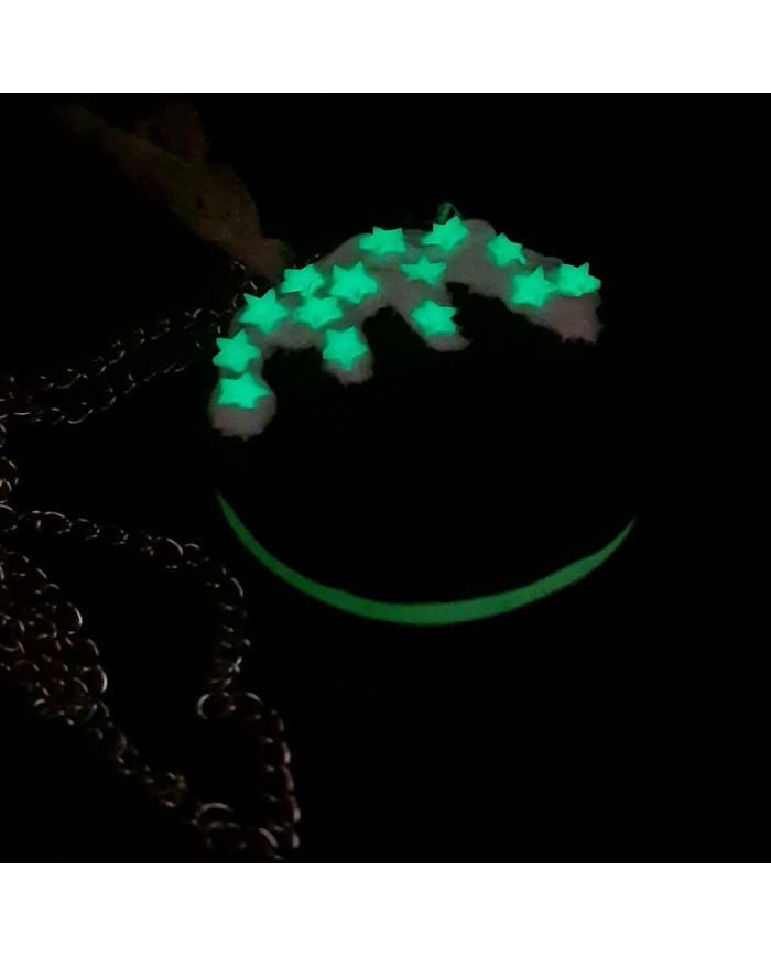 Κολιέ μπισκότο τύπου Oreo Glow in the dark