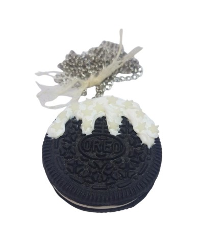 Κολιέ μπισκότο τύπου Oreo Glow in the dark