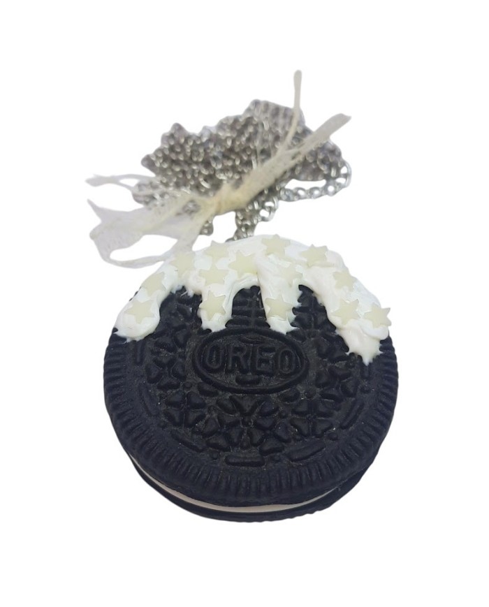 Κολιέ μπισκότο τύπου Oreo Glow in the dark