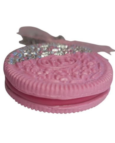 Κολιέ μπισκότο τύπου Oreo pink