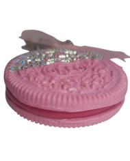 Κολιέ μπισκότο τύπου Oreo pink