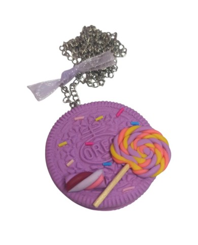 Κολιέ μπισκότο τύπου Oreo καραμέλες