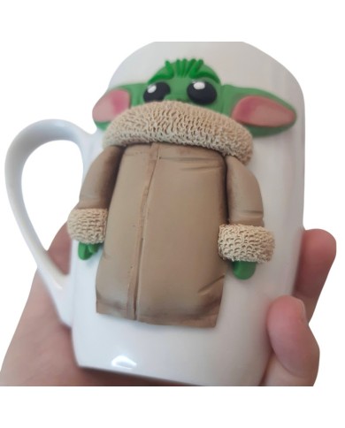 Τρισδιάστατη κούπα Yoda cute
