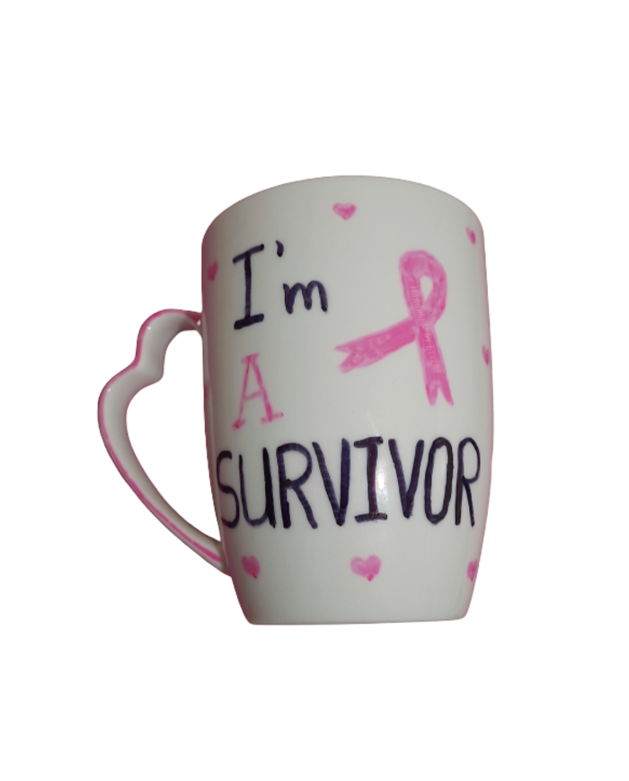 Ζωγραφιστή κούπα I'm a survivor