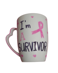 Ζωγραφιστή κούπα I'm a survivor