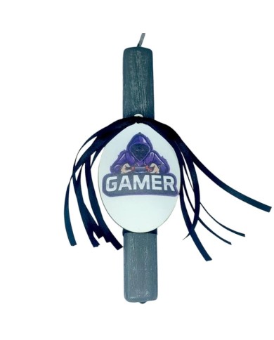 Λαμπάδα gamer γκρι