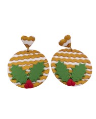 Σκουλαρίκια Christmas leaf
