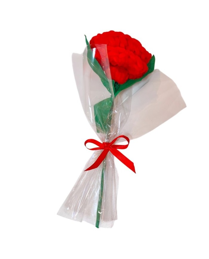 Scrunchie rose κόκκινο