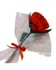 Scrunchie rose κόκκινο