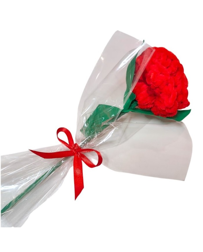 Scrunchie rose κόκκινο