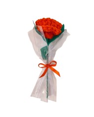 Scrunchie rose κόκκινο