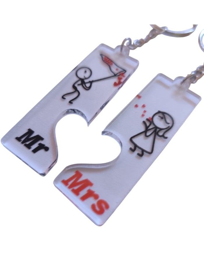 Σετ μπρελόκ Mr & mrs