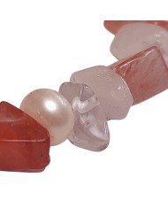 Βραχιόλι συνδιασμός πετρωμάτων strawberry
