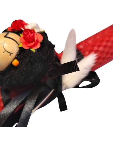 Λαμπάδα Frida Kahlo μελισσοκέρι