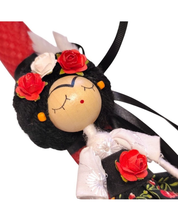 Λαμπάδα Frida Kahlo μελισσοκέρι