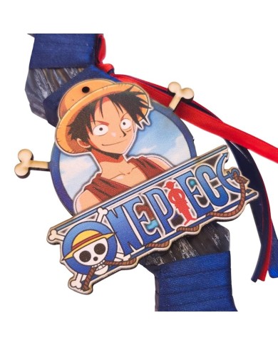 Λαμπάδα One piece Luffy μπλε