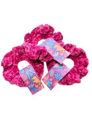 Scrunchie φούξια glitter