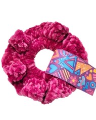 Scrunchie φούξια glitter