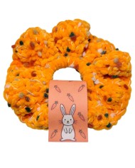 Πασχαλινό Scrunchie κουνελάκι πορτοκαλί