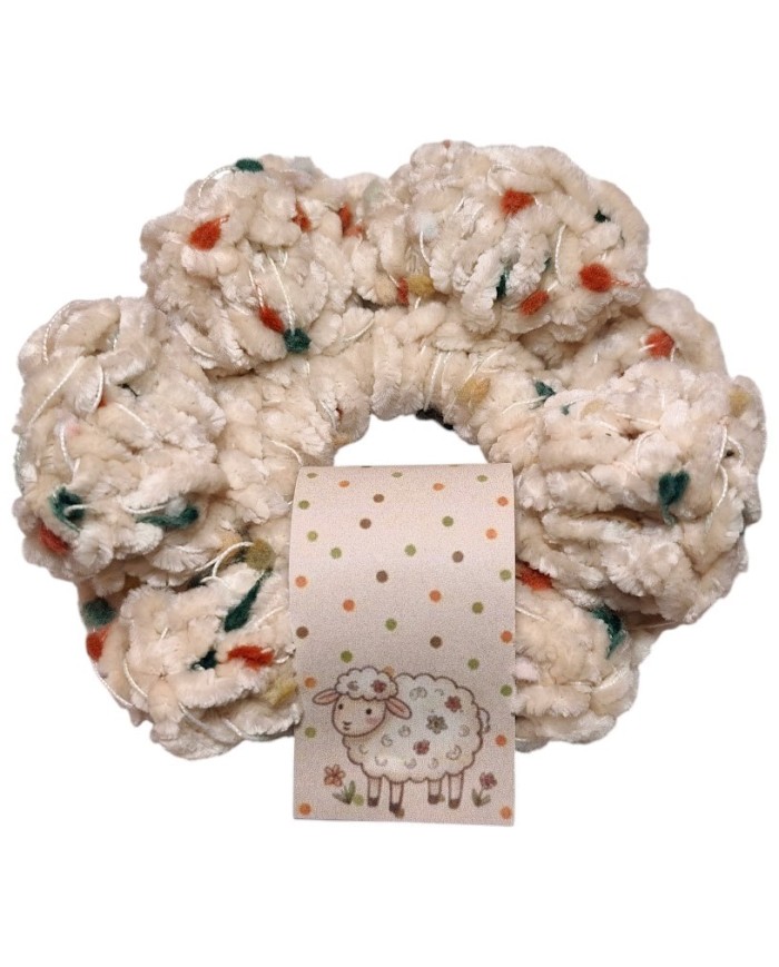 Πασχαλινό Scrunchie προβατάκι μπεζ