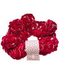 Πασχαλινό Scrunchie κουνελάκι μπορντώ γίγας
