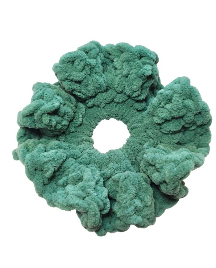 Jade velvet Scrunchie γίγας