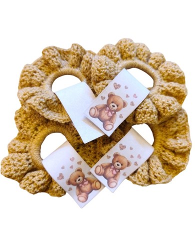 Caramel Bear Scrunchie