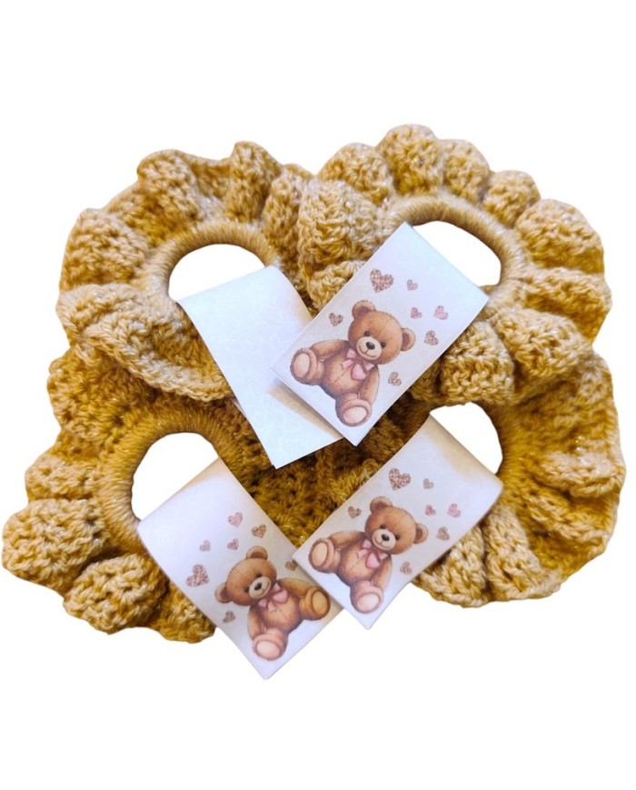 Caramel Bear Scrunchie