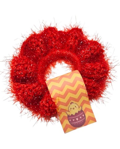 Πασχαλινό Scrunchie χνουδωτό κοτοπουλάκι
