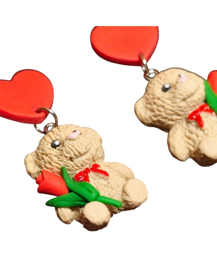 Σκουλαρίκια rose teddy